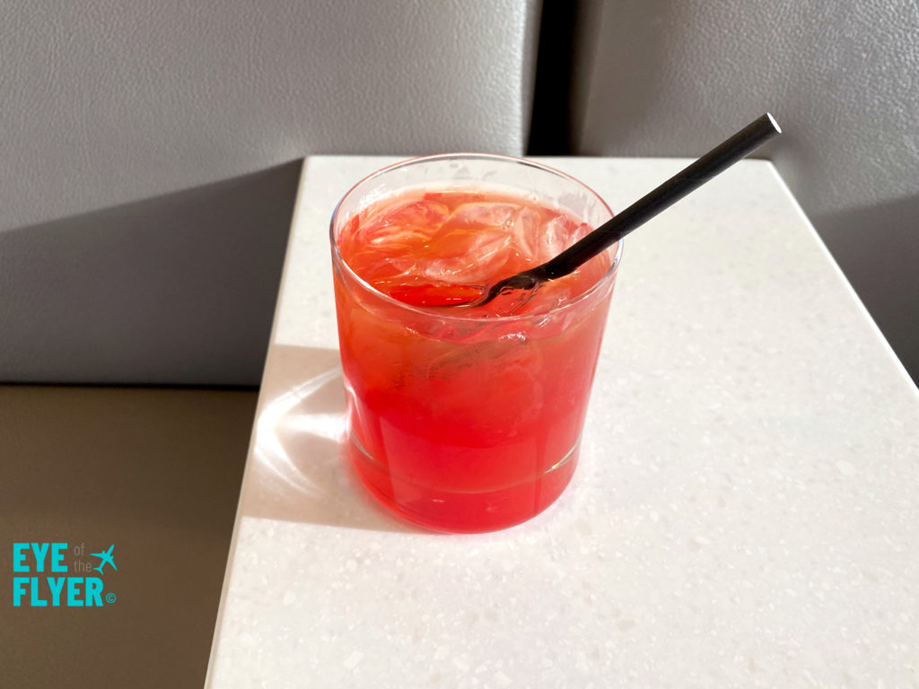 Delta Sky Club’s Strawberry Rye Spire cocktail review