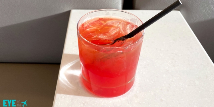 Delta Sky Club’s Strawberry Rye Spire cocktail review