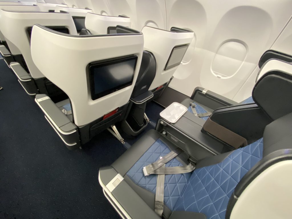 Delta Air Lines' Airbus A321neo First Class cabin