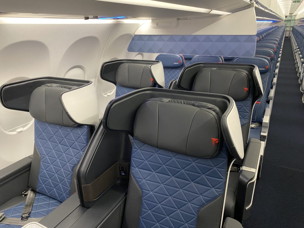 Delta Air Lines' Airbus A321neo First Class seats