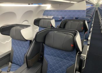 Delta Air Lines' Airbus A321neo First Class seats