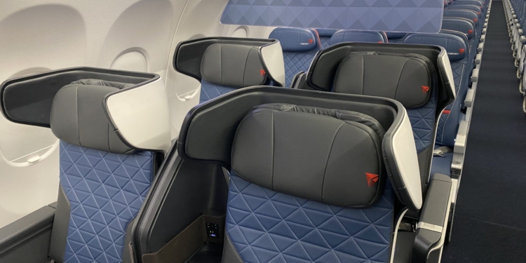 Delta Air Lines' Airbus A321neo First Class seats