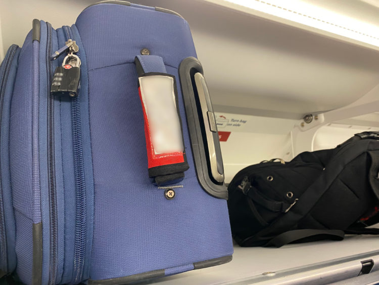 Delta Air Lines' Airbus A321neo overhead bins