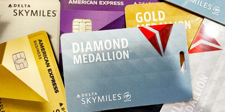 Delta Air Lines Medallion® bag tags and co-branded SkyMiles American Express cards