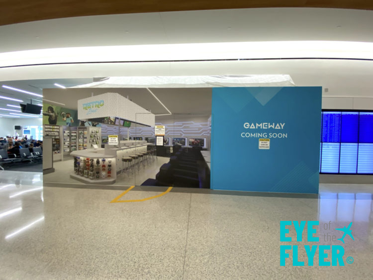 A placeholder for the new Gameway location inside Terminal 3 at LAX.