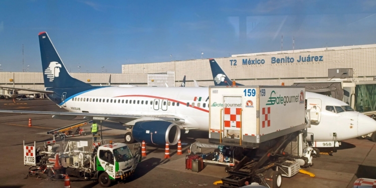 a plane parked at an airport