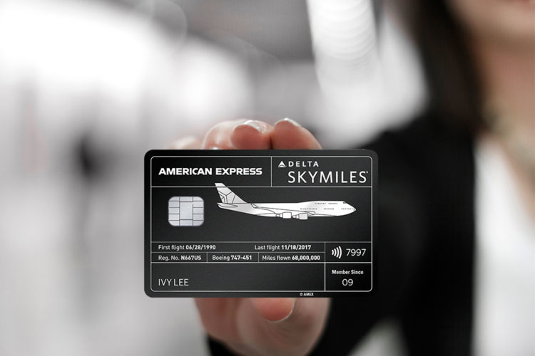 Delta and American Express announced two Reserve cards made of metal from a retired Boeing 747 airplane.