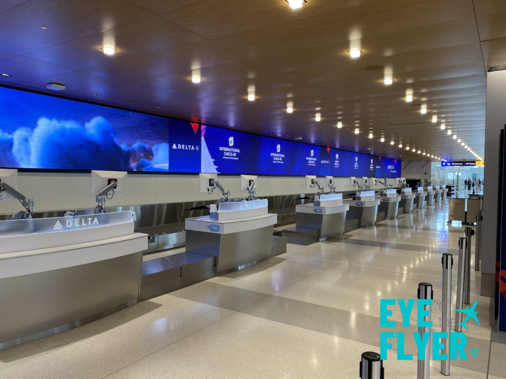 The departure level at Delta Air Lines' new Terminal C at LaGuardia Airport in Queens, New York (LGA).