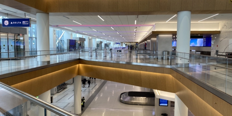 Delta Air Lines' new Terminal C at LaGuardia Airport in Queens, New York (LGA).