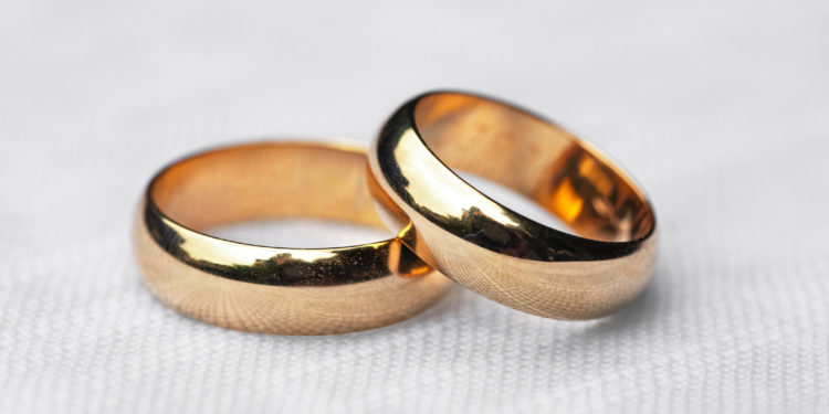 Gold wedding bands