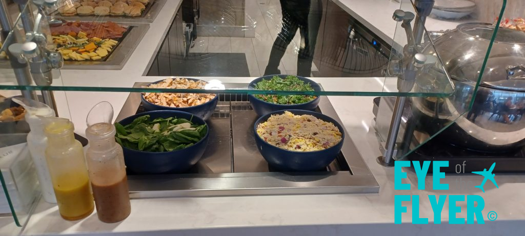 bowls of food in a buffet