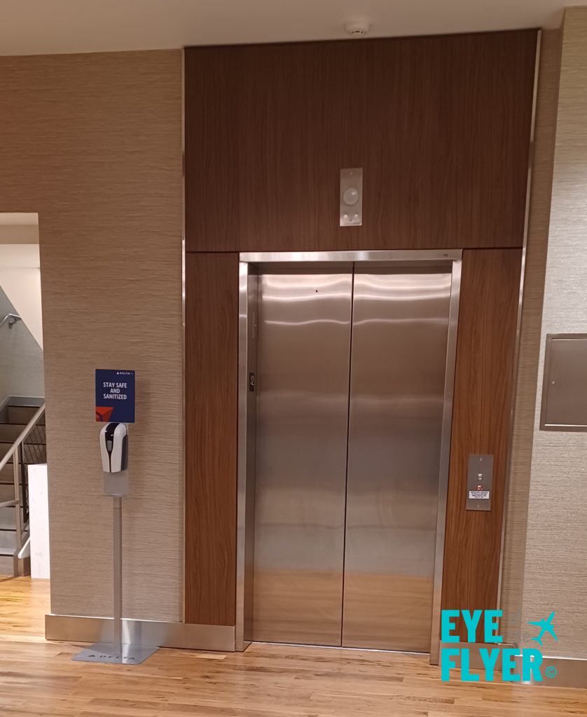 an elevator doors in a building