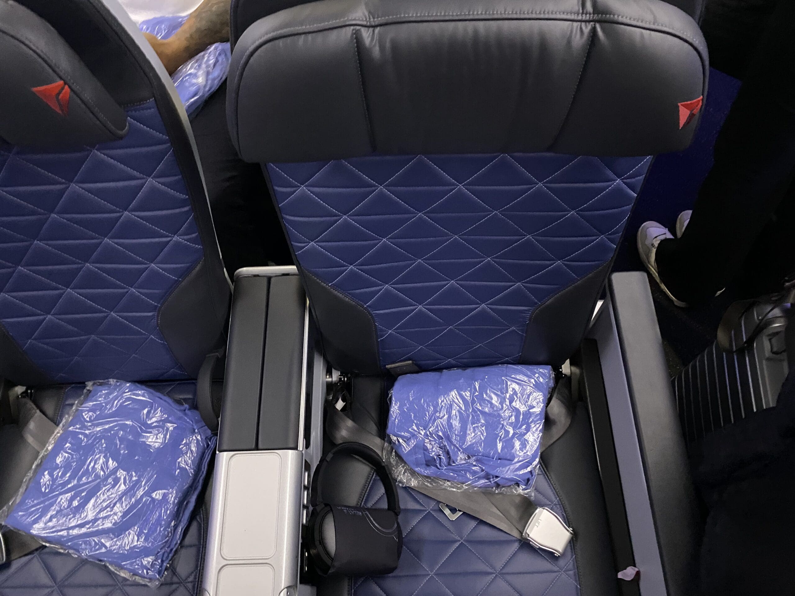 Premium Select seats on a Delta Air Lines 767-400.