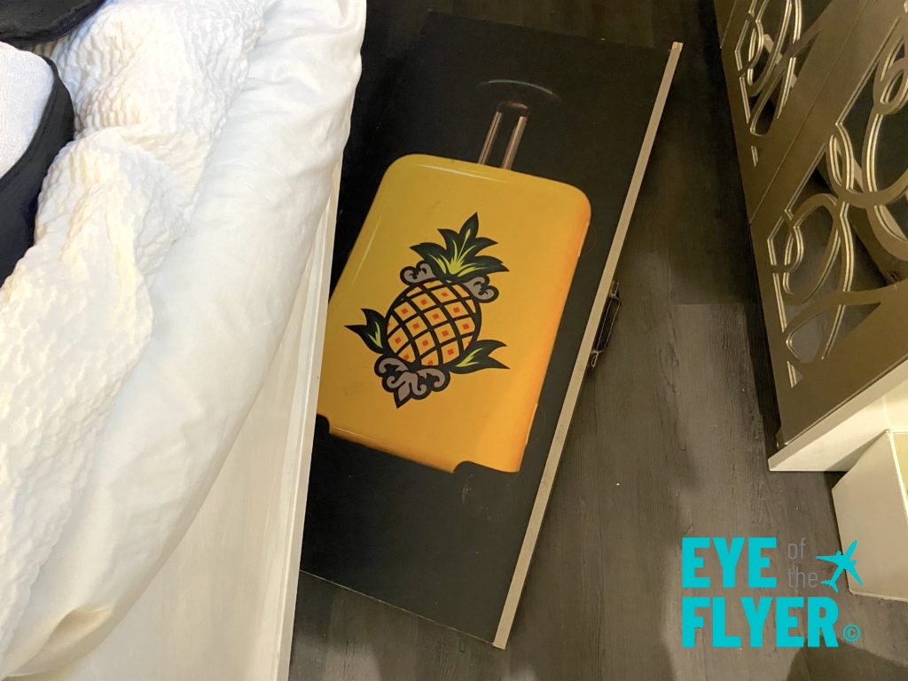 Under-bed storage trolly at Staypineapple New York