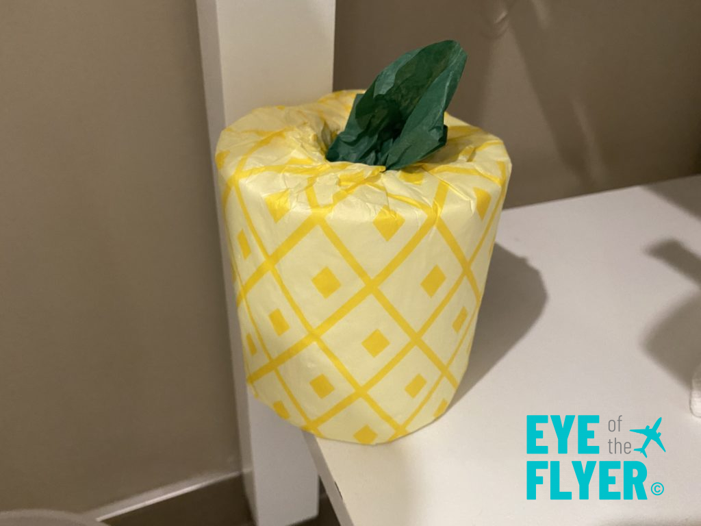 a tissue paper wrapped in a pineapple shape