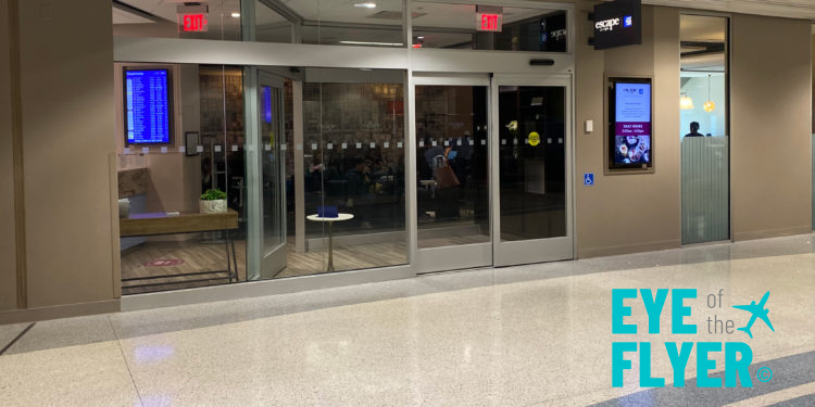 a glass doors in a building