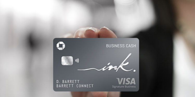 Woman holding a Ink Business Card