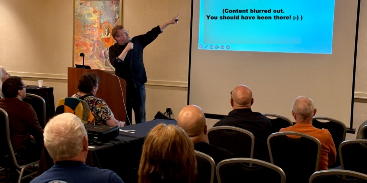 Chris Carley speaks at the 2022 Chicago Seminars