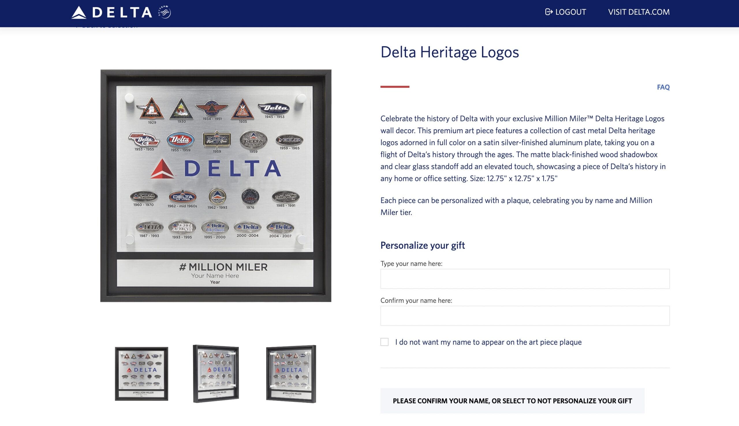 Did Delta Introduce New Million Miler Gifts?