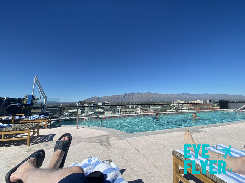 Rooftop pool at The Graduate Hotel Tucson