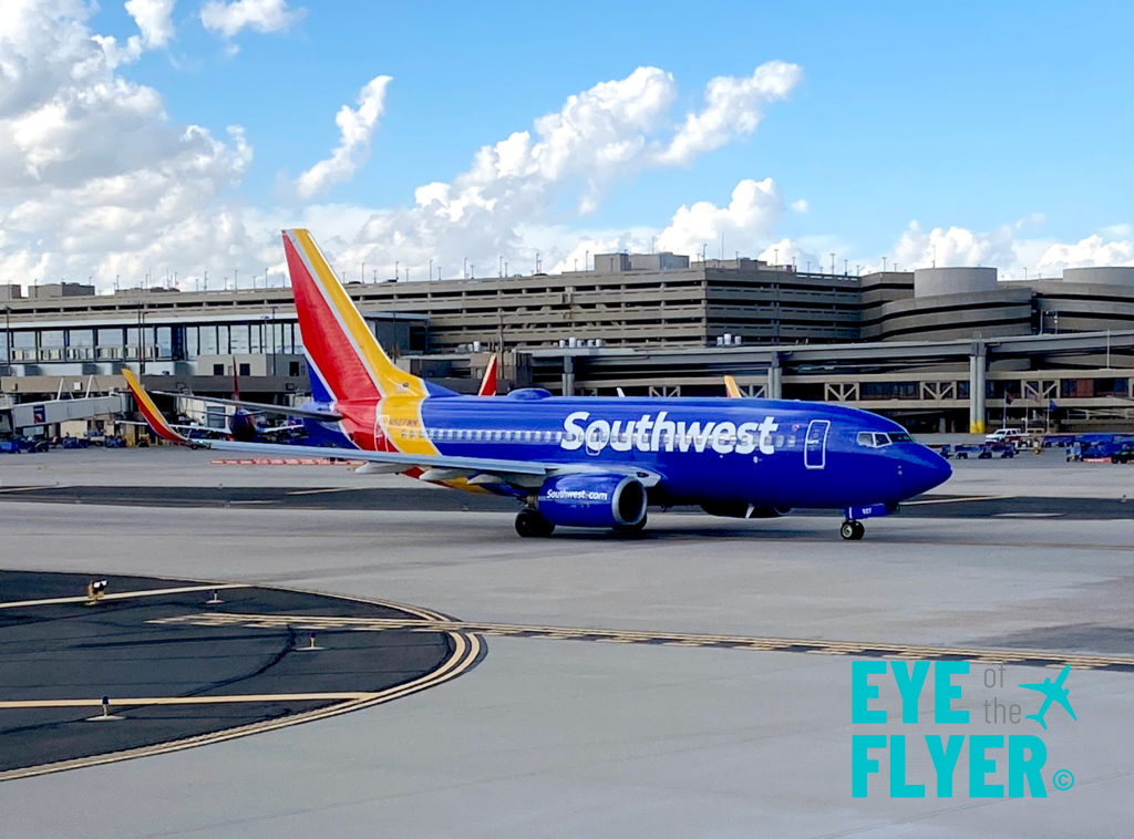 A Southwest Airlines 737-700 at Phoenix Sky Harbor International Airport (PHX)