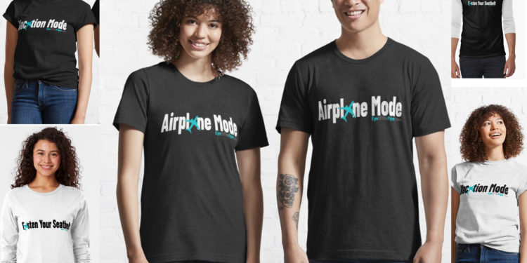 Perfect Clothes for Travel Days: “Airplane Mode,” “Vacation Mode,” and “Fasten Your Seatbelts” Shirts!