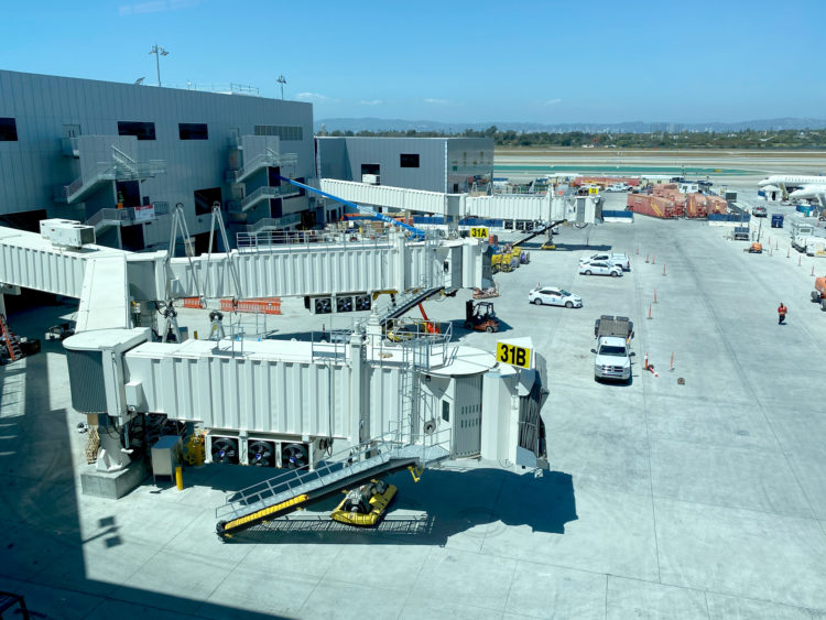 Gates 31A, 31B, and 33 are seen at Los Angeles International Airport (LAX). (©Chris Carley for EyeOfTheFlyer.com)