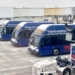Delta Air Lines shuttle buses at Los Angeles International Airport (LAX).