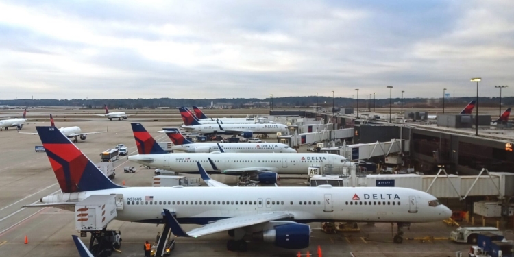 airplanes at an airport