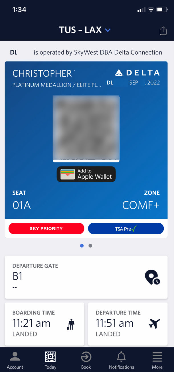 How To Access Your Delta Electronic Boarding Pass After Youve Landed If You Didnt Save It 4290