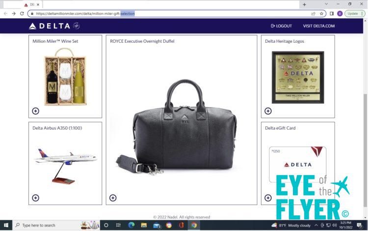 New Delta Million Miler gifts?