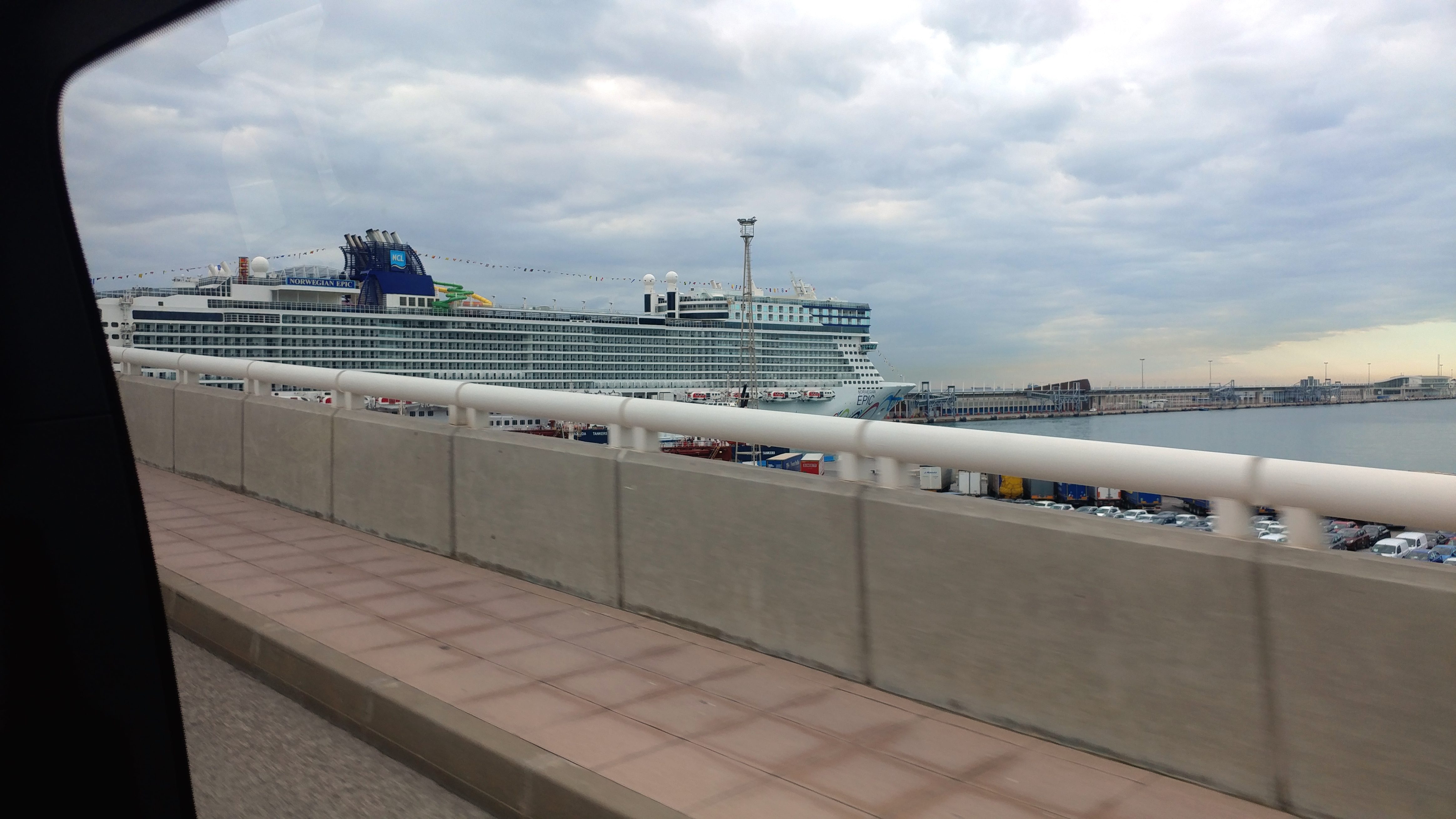 a cruise ship in the water