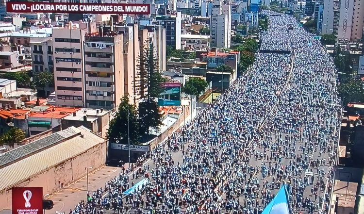 Trying to Get to the Buenos Aries Airport – During the World Cup Champions Celebration
