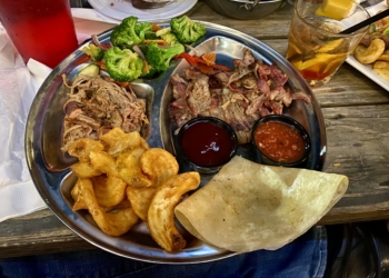 Dinner at Prison Hill Brewery & Restaurant in Yuma, Arizona.