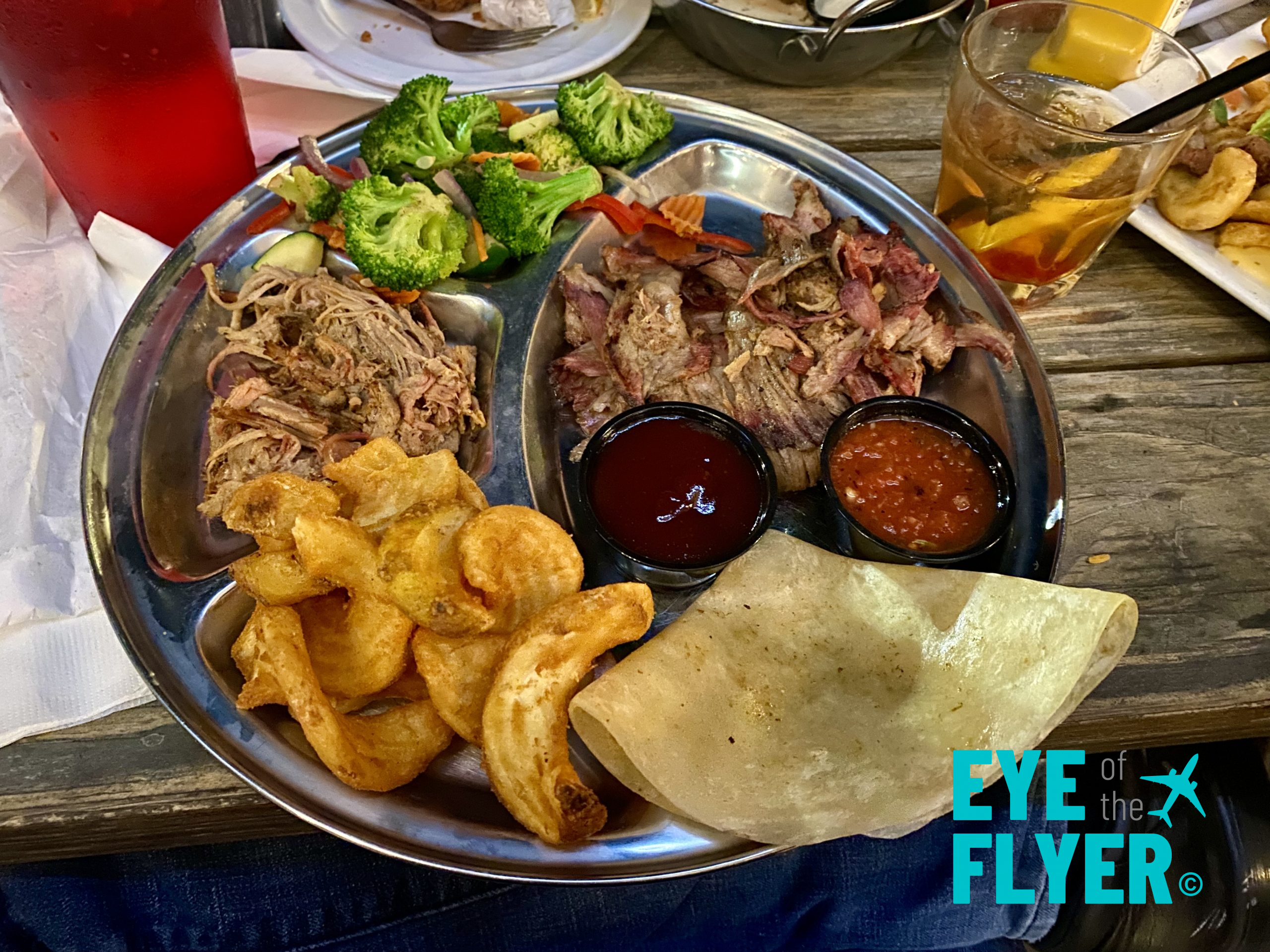 Dinner at Prison Hill Brewery & Restaurant in Yuma, Arizona.