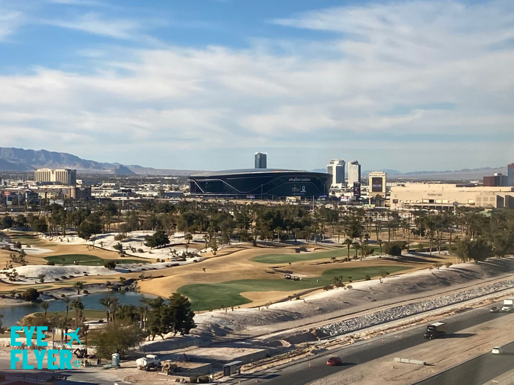 Allegiant Stadium in Las Vegas, which hosts the Super Bowl in 2024,