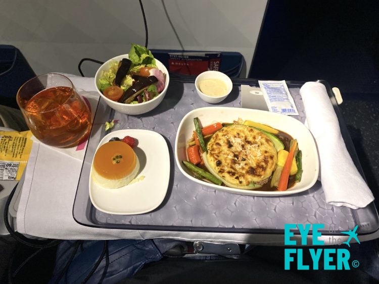 Delta Air Lines pulled beef tart dinner in First Class