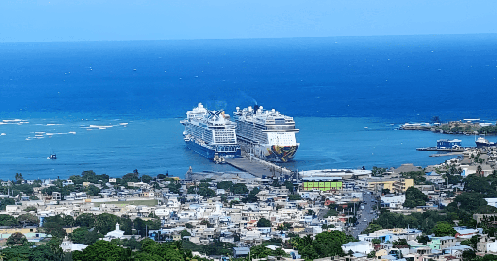 two ships in the water