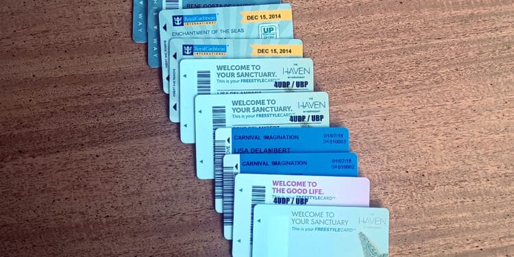 a group of tickets on a table