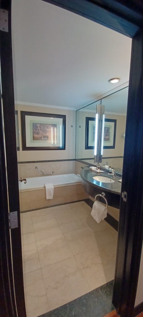 a bathroom with a sink and bathtub