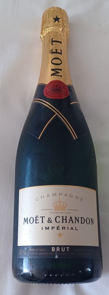 a bottle of champagne