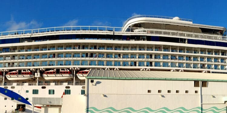 a large white ship with many balconies