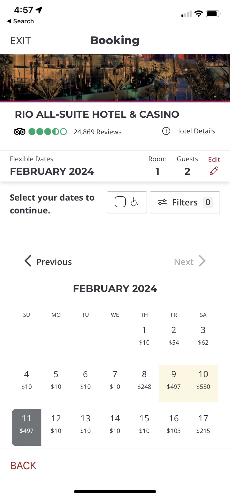 $10,000 a Night for Las Vegas Super Bowl Hotel Rooms?!