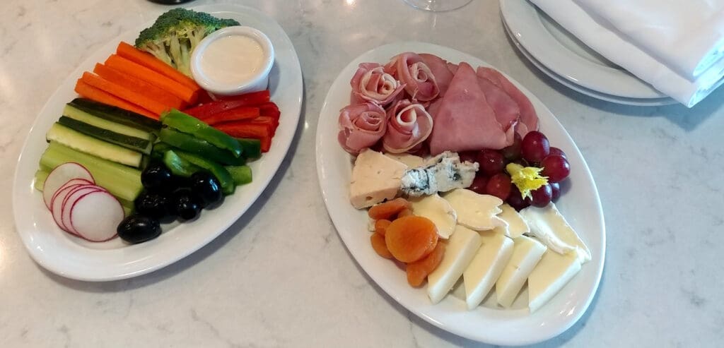 a plate of food on a table