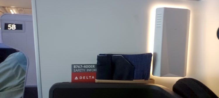 Review: Delta One 767-400ER Seat and Herb Crusted Argentinian Beef Tenderloin Business Class Meal