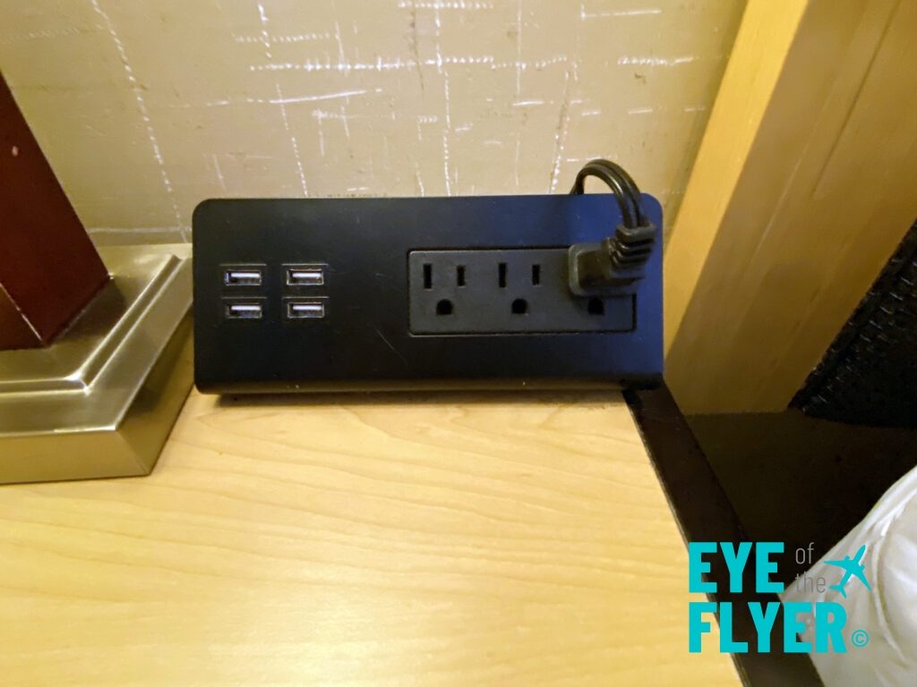 a black power strip with multiple usb ports