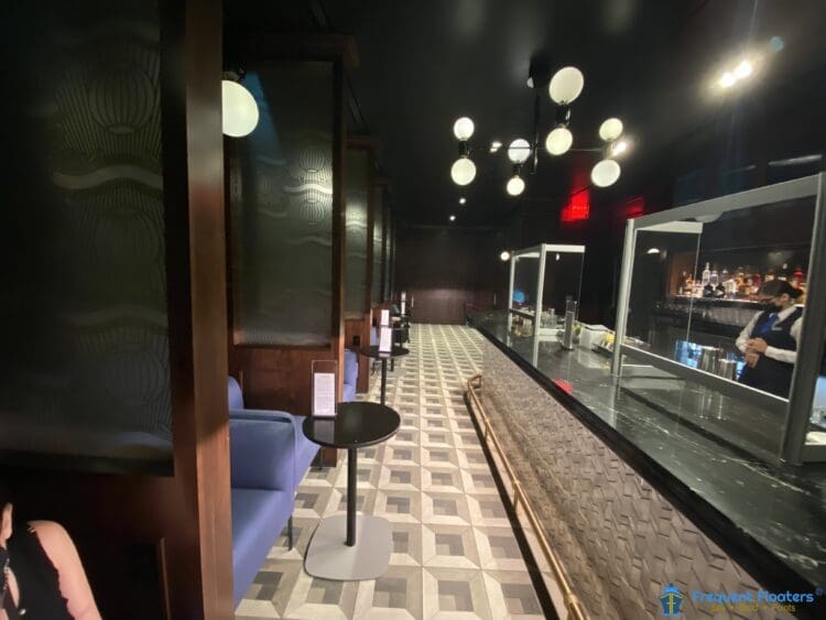 The speakeasy inside the American Express Centurion Lounge at New York-JFK