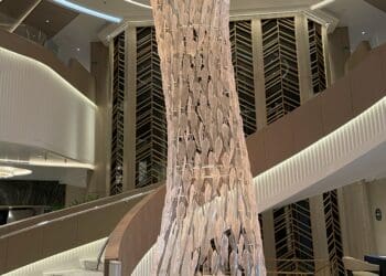 Oceania Cruises' Vista grand staircase