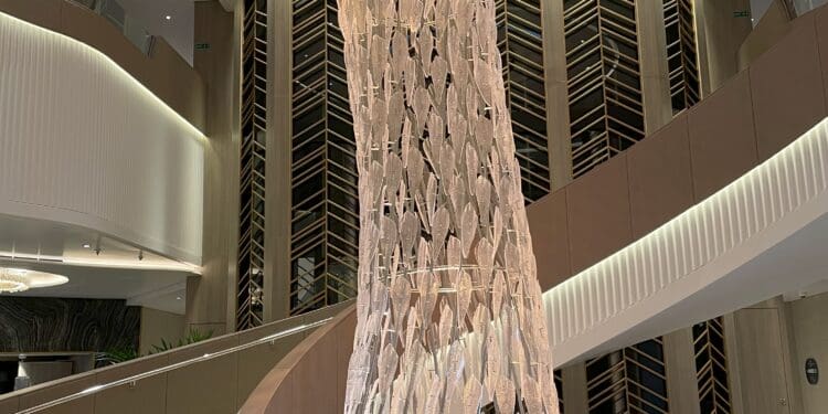 Oceania Cruises' Vista grand staircase