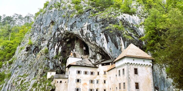 a building on a cliff